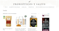 Desktop Screenshot of probioticosysalud.com