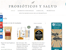 Tablet Screenshot of probioticosysalud.com